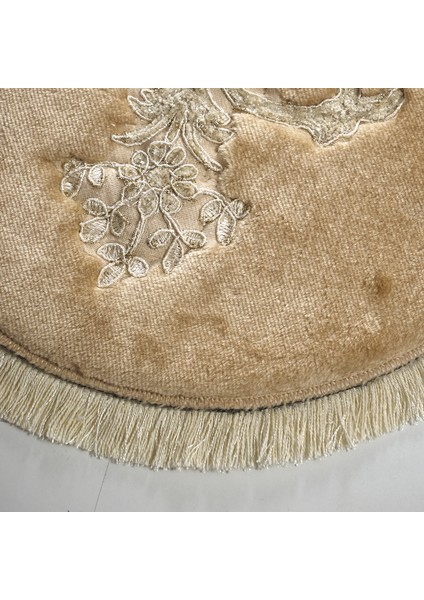 Sırma Welsoft Dantelli Saçaklı Oval Klozet Takımı 2 Pcs Cappuccino fırsatları