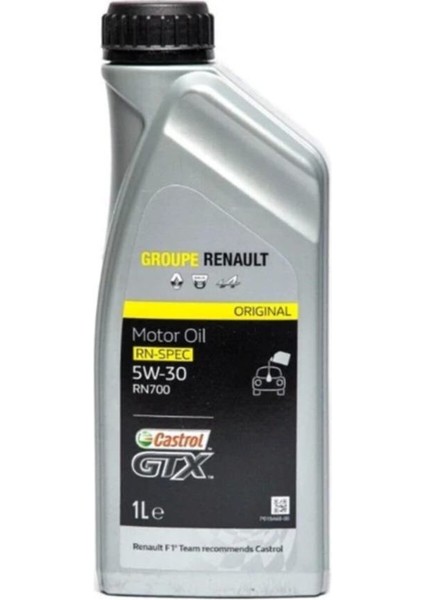 Renault Castrol GTX 5W-30 RN720 1 Litre Motor Yağı ( Üretim Yılı: 2021 )