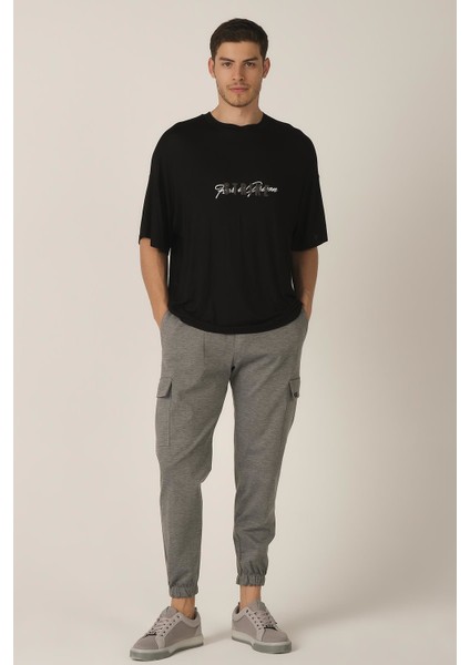 Merserize Kumaş Oversize T-Shirt (E21-70800)