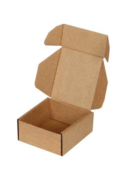 10x10x4,5cm Kilitli Kutu -Kraft 25'li