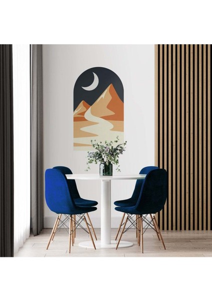 Bohem Dolunay ve Dağlar Duvar Sticker