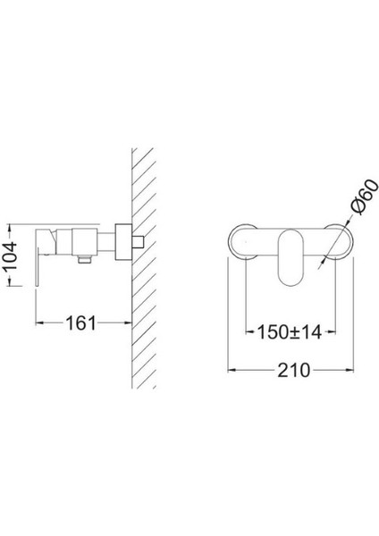 Bold Tek Kollu Duş Bataryası 1001-0022