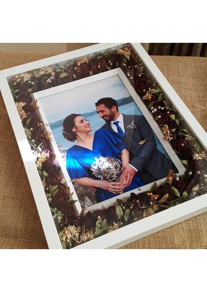30X40 cm Verda Anı Çerçevesi-Özel Gün Çiçeklerinizi Kendiniz Tasarlayın!
