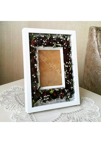 21X30 cm Ledli Verda Çerçeve-Özel Gün Çiçeklerinizi Kendiniz Tasarlayın!
