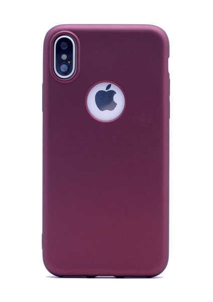 - iPhone Xs Max 6.5 - Kılıf Mat Renkli Esnek Premier Silikon Kapak