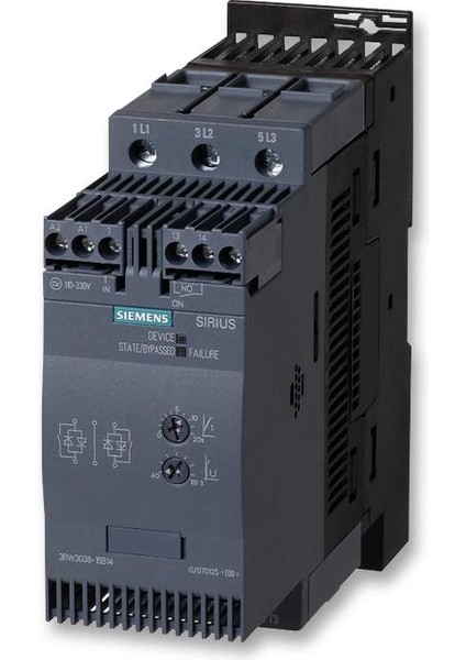 3RW3037-1BB14 30 kW 63A Sirius Softstarter