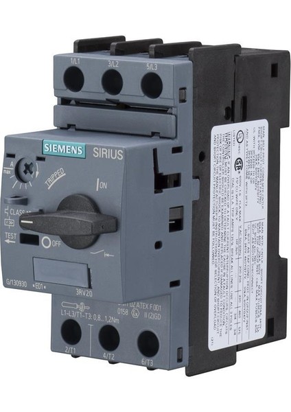 Sırıus Motor Koruma Şalteri 0.35-0.5A, 100KA