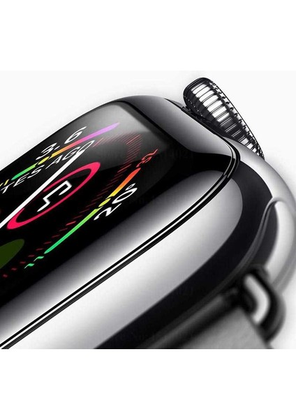 Apple Watch Uyumlu 42mm 3D Full Yapışkanlı Cam Ekran Koruyucu Şeffaf