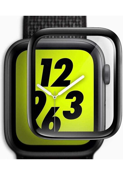Apple Watch Uyumlu 42mm 3D Full Yapışkanlı Cam Ekran Koruyucu Şeffaf