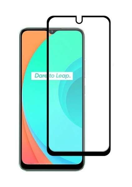 Realme C11 Tam Kaplayan Fiber Nano Ekran Koruyucu Cam