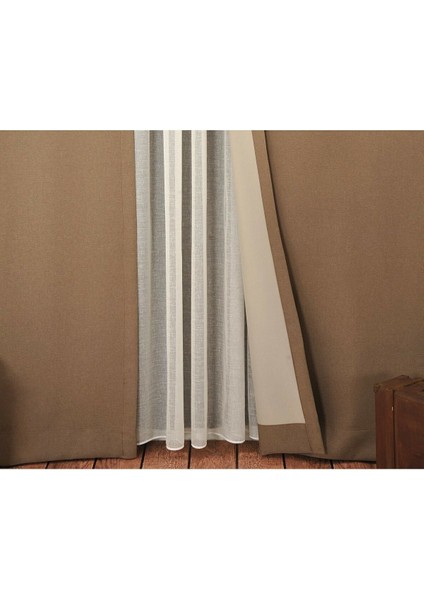 Keten Blackout Güneşlik Sütlü Kahve Isı ve Işığı Tamamen Keser Yeni Sezon 2021 Yaz modelleri