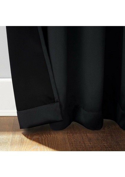 Siyah %100 Karartma Blackout Perde Yeni Sezon Katalog Lisanslı Ürün Iso Belgeli Güneşlik Pilesiz Düz indirimleri