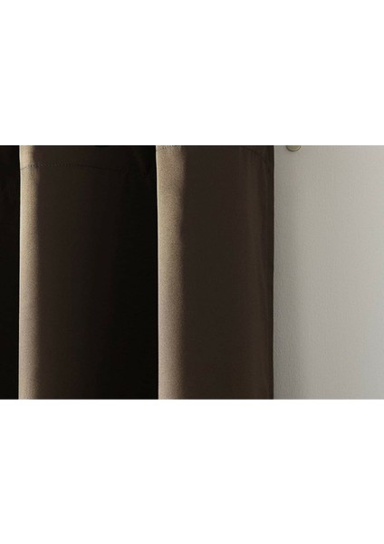 Kahve %100 Karartma Blackout Perde Yeni Sezon Katalog Lisanslı Ürün Iso Belgeli Güneşlik Pilesiz Düz indirimleri