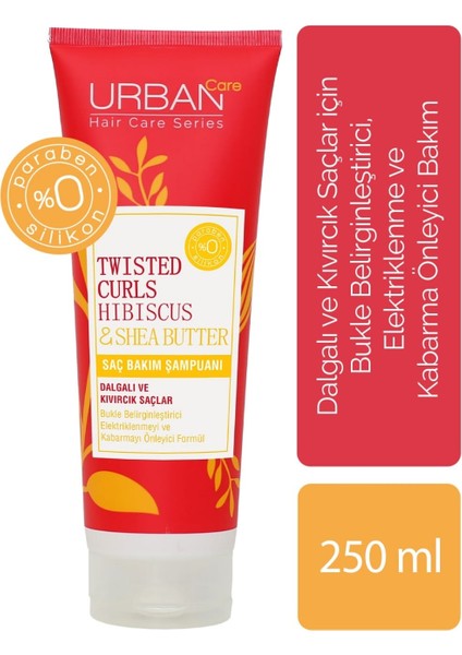 Twisted Curls Hibiscus & Shea Butter Saç Bakım Şampuanı 250 ml