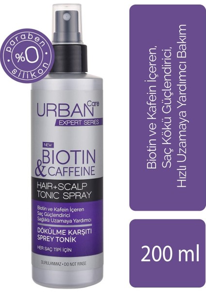 Urban Care Expert Series Biotin & Caffeine Hair + Scalp Tonic Spray 200ML