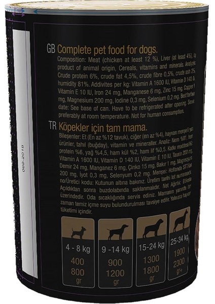 melekstore Rokus Ciğerli 410 gr Köpek Konserve Maması 6 Lı Ekonomik Paket