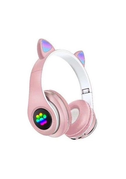 Blue Inter P33M Rgb Işıklı Kedi Kulak Kulaküstü Bluetooth Kulaklık