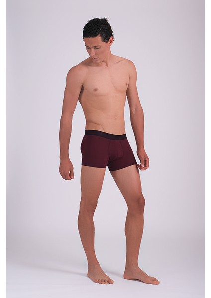 Bordo Mıcro Modal Erkek Boxer