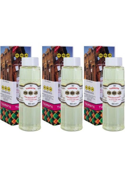 Limon Çiçeği Kolonyası 400 ml Plastik Ambalaj 3'lü Set