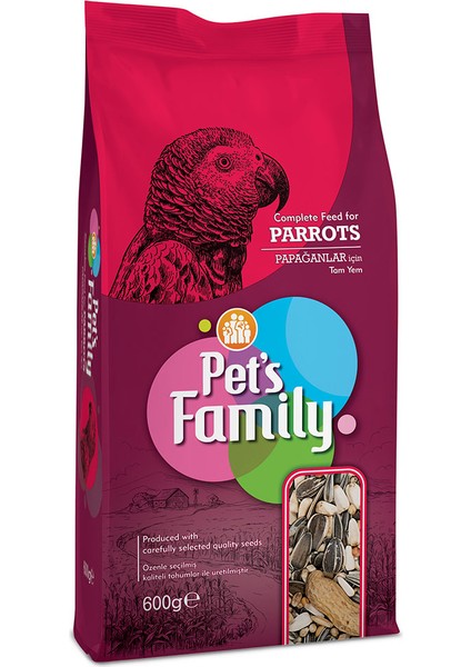 Pets Famıly Papağan Yemi 600G