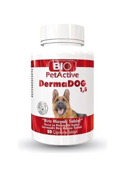 Biopetactive Dermadog Köpekler Için B. Mayalı Sarimsakli 1,5 Tablet 100AD
