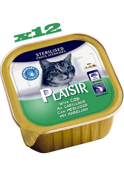 Pate 100GR Morina Balıklı Kısırlaştırılmış Adult Plaisir Yaş Kedi Maması