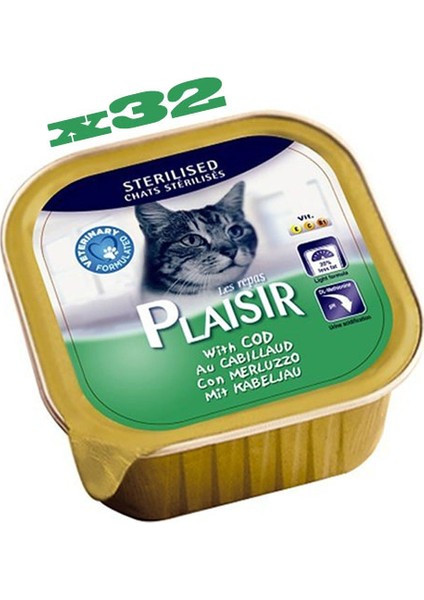 Pate 100GR Morina Balıklı Kısırlaştırılmış Adult Plaisir Yaş Kedi Maması