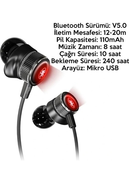 7.1 Stereo 3D 65MS AL-34075 G2 Oyuncu Bluetooth Kulak Içi Kulaklık