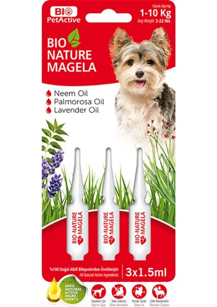 Bio Pet Active Biopetactive Bio Nature Magela Dog Ense Damlası 1-10 kg 1,5 ml