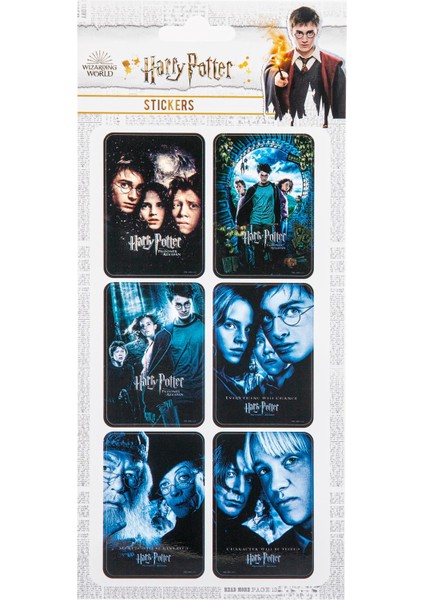 Sticker 3'lü Set Harry Potter Lisanslı Etiket Özel Tasarım