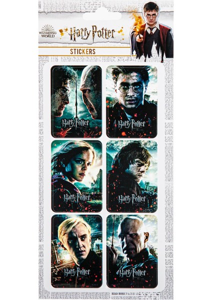 Sticker 3'lü Set Harry Potter Lisanslı Etiket Özel Tasarım