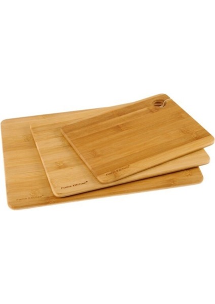 UNR-184 3'lü Bamboo Kesim Tahtası (20X12) (25X20) (33X25)
