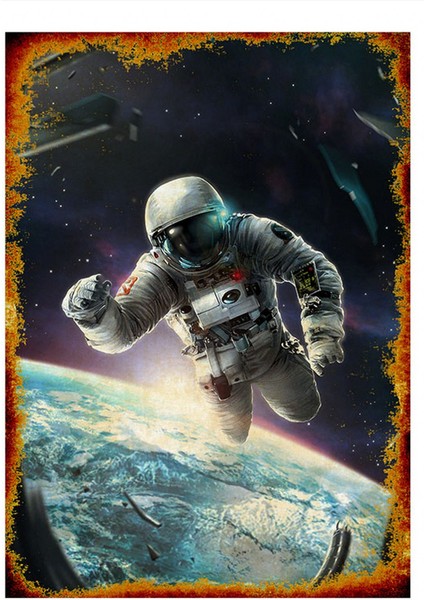 Astronot Mdf Poster