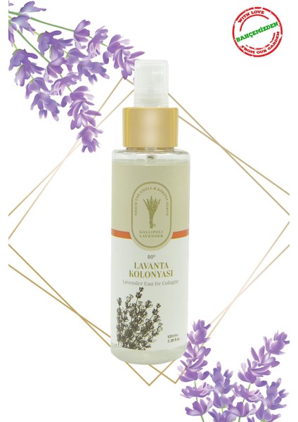 Dr. Lavender Kalıcı Sprey Lavanta Kolonyası 100 ml + Kalıcı Cam Şişe Lavanta Kolonyası 260 ml