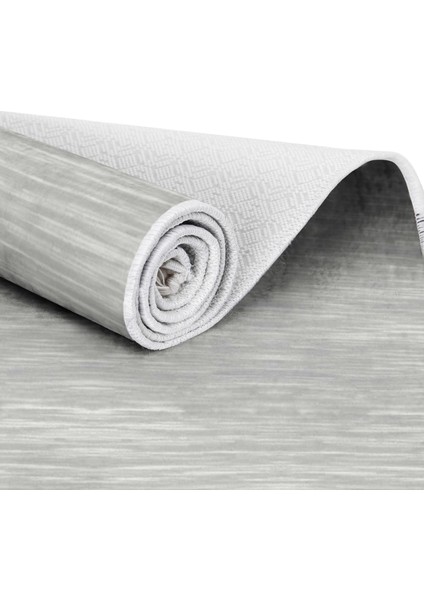 Inci Dijital Saçaklı Yıkanabilir Kaymaz Taban Halı 1889 Gri indirimleri