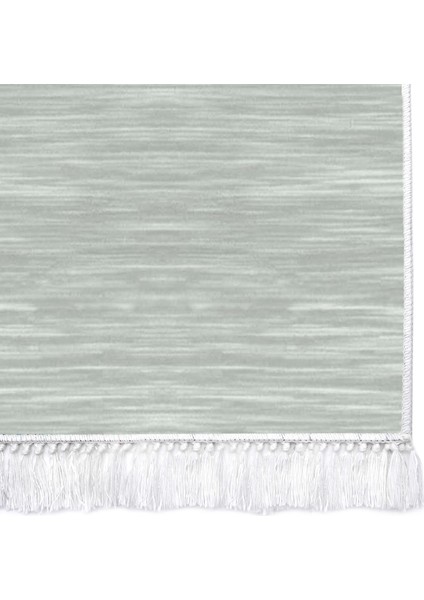 Inci Dijital Saçaklı Yıkanabilir Kaymaz Taban Halı 1889 Yeşil fırsatları