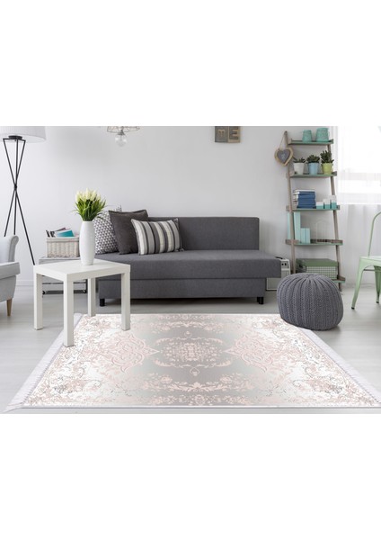 Inci Dijital Saçaklı Yıkanabilir Kaymaz Taban Halı 2017
