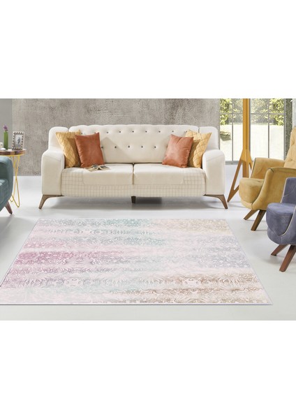 Inci Dijital Saçaksız Yıkanabilir Kaymaz Taban Halı 1878 Desen 1