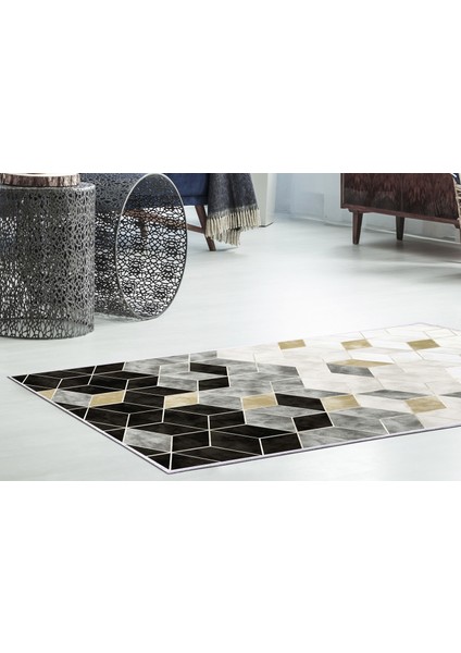 Inci Saçaksız Yıkanabilir Kaymaz Taban Yolluk Halı 2148