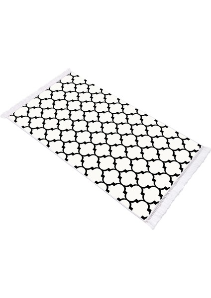 Inci Dijital Saçaklı Yıkanabilir Kaymaz Taban Halı 1913 Desen 4 modelleri