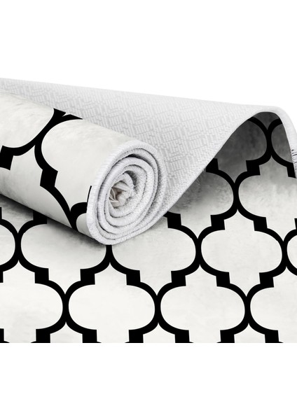 Inci Dijital Saçaklı Yıkanabilir Kaymaz Taban Halı 1913 Desen 4 indirimleri