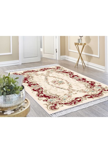 Inci Dijital Saçaklı Yıkanabilir Kaymaz Taban Halı 1837 Desen 2