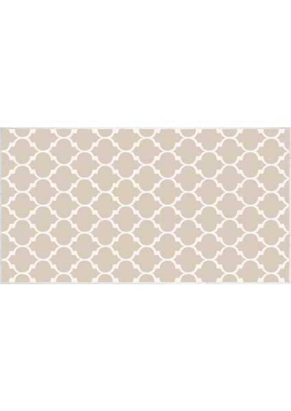 Inci Dijital Saçaksız Yıkanabilir Kaymaz Taban Halı 2025 Krem-Beyaz fiyatları