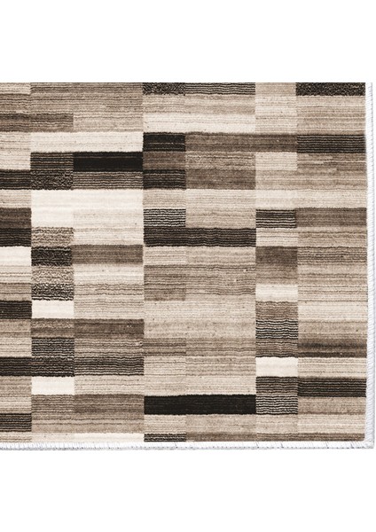 Inci Saçaksız Yıkanabilir Kaymaz Taban Yolluk Halı 1620 Kahverengi fırsatları