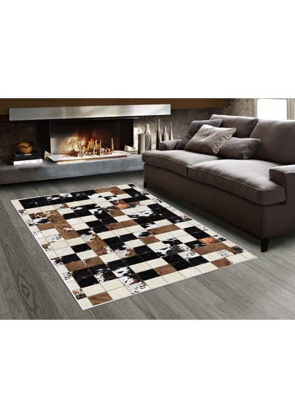 Inci Dijital Saçaksız Yıkanabilir Kaymaz Taban Halı 1915