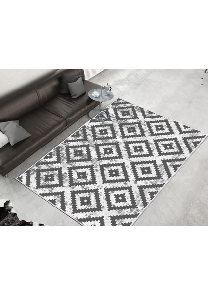 Inci Dijital Saçaksız Yıkanabilir Kaymaz Taban Halı 2037 Desen 1