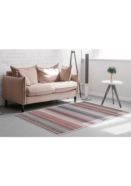 Inci Saçaksız Yıkanabilir Kaymaz Taban Halı 2121 Renkli