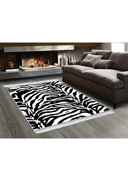 Inci Dijital Saçaklı Yıkanabilir Kaymaz Taban Halı 2085 Desen 1