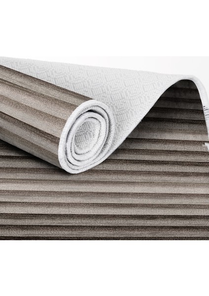 Inci Saçaksız Yıkanabilir Kaymaz Taban Halı 2121 Kahverengi indirimleri