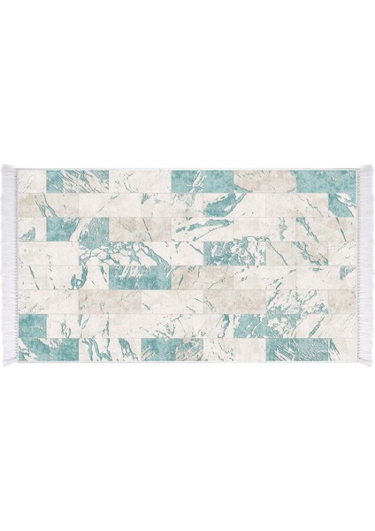 Inci Dijital Saçaklı Yıkanabilir Kaymaz Taban Halı 2087 Mavi fiyatları